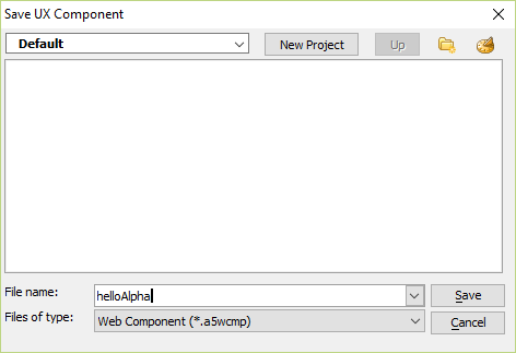 Save the UX Component
